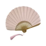 Leque dobrável bordado de estilo espanhol vintage