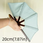 Leque dobrável bordado de estilo espanhol vintage