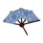 Leque dobrável bordado de estilo espanhol vintage